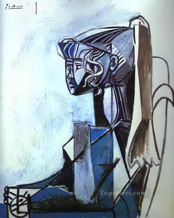 シルベットの肖像 1954 キュビズム パブロ・ピカソ油絵